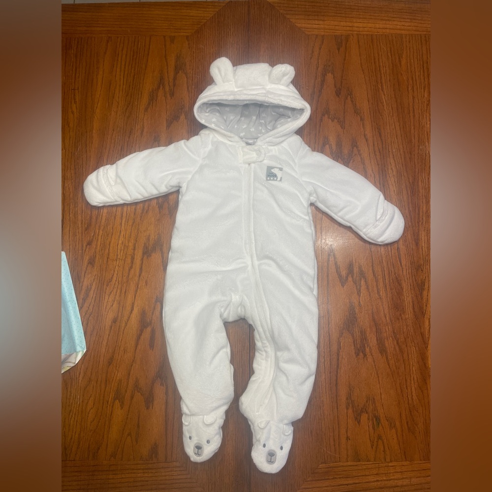 Simple Joys By Carter’s - Cozy White Bear Kids Footie